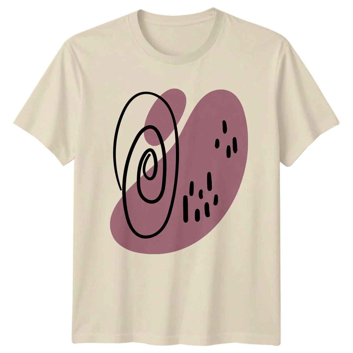Abstract Swirl Organic Dots Pattern T-Shirt Modern Minimalist Abstract Art