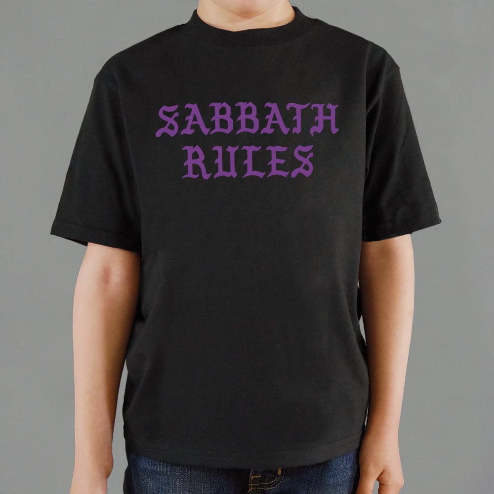 Sabbath Rules Gothic Metal Lettering