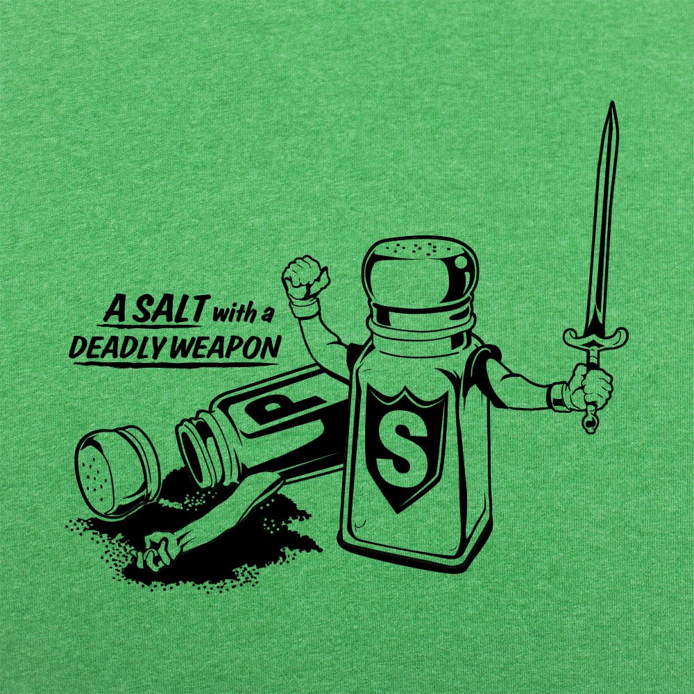 A Salt With a Deadly Weapon, Salt Shaker Wielding a Sword