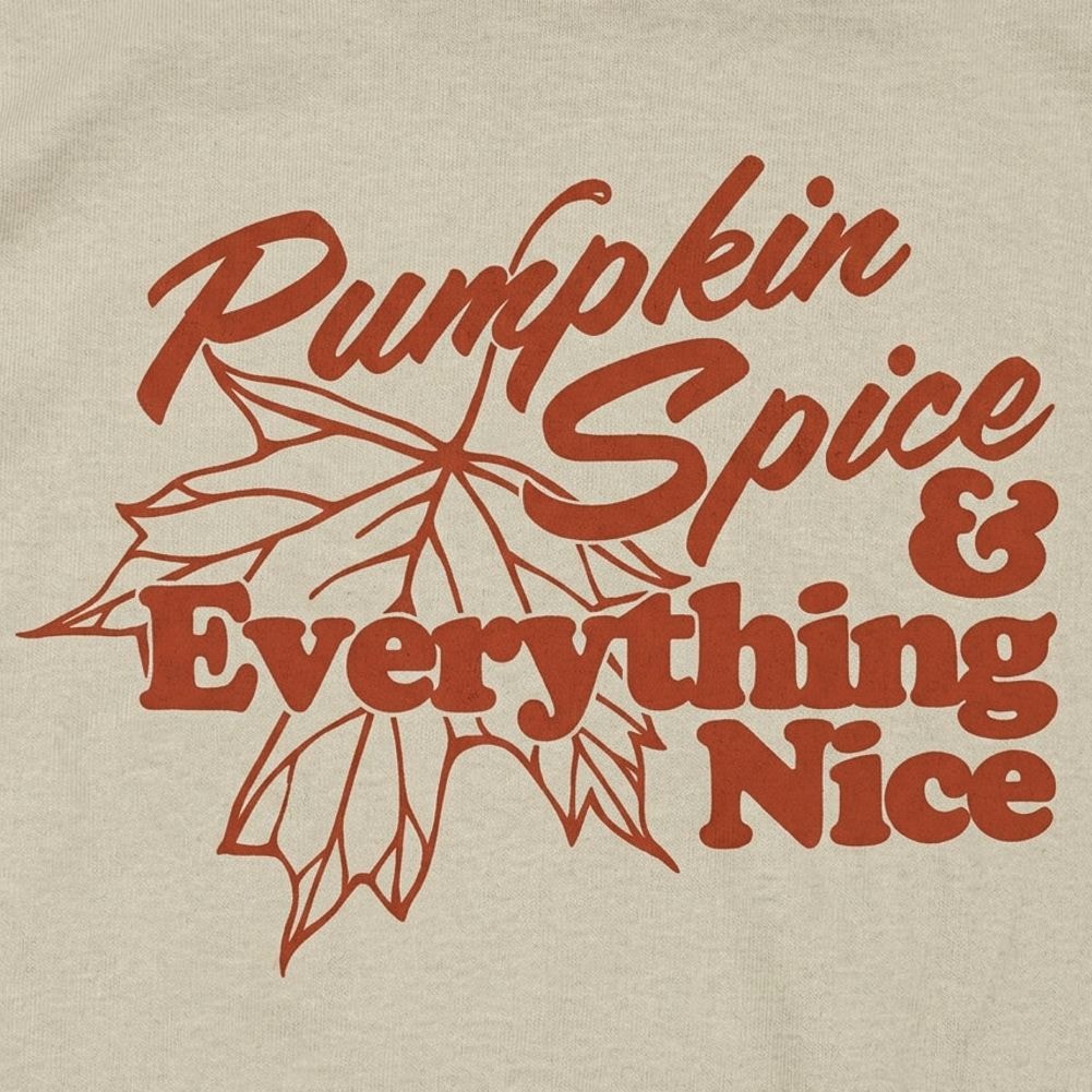 Pumpkin Spice and Everything Nice Fall Leaf Design