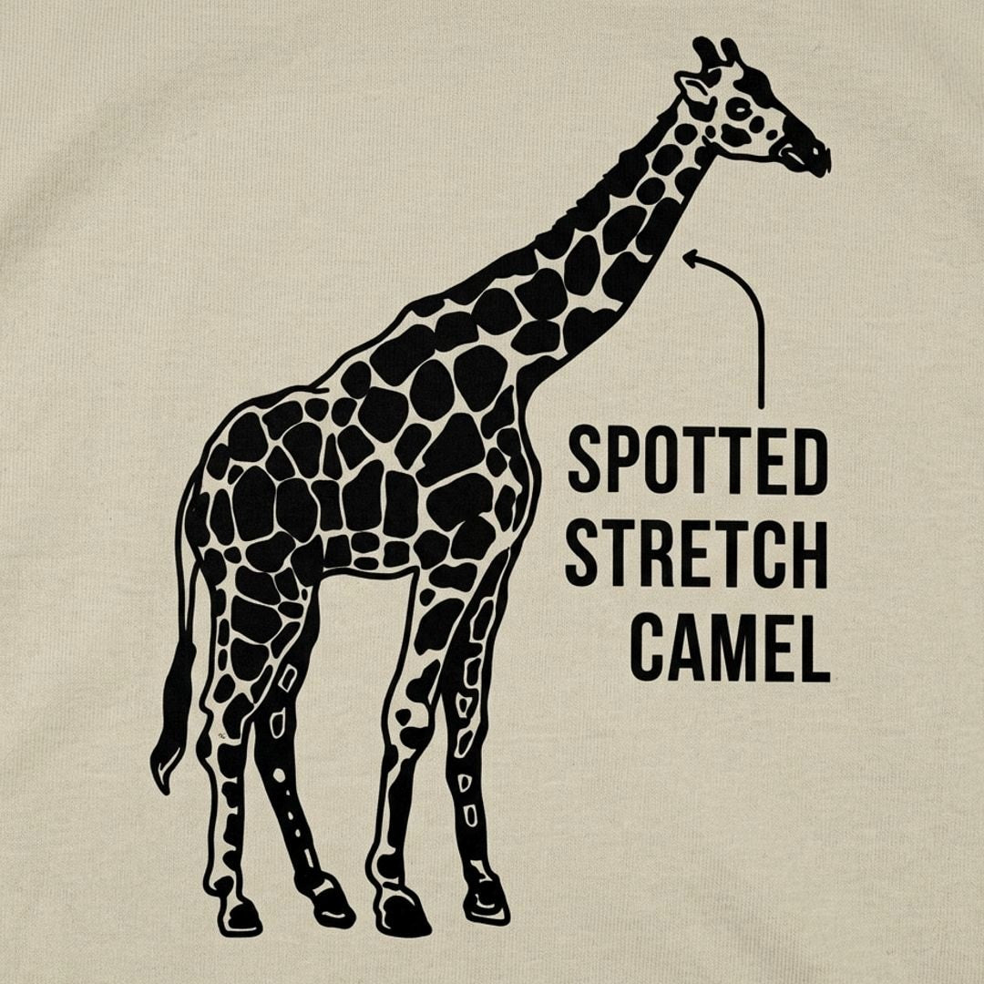 Spotted Stretch Camel Giraffe Slang Graphic