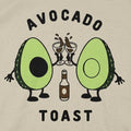 Avocado Toast Two Avocado Halves Clinking Champagne Glasses