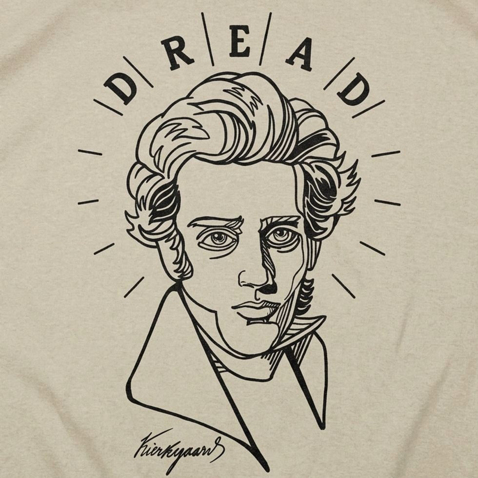 Kierkegaard Dread Portrait Illustration