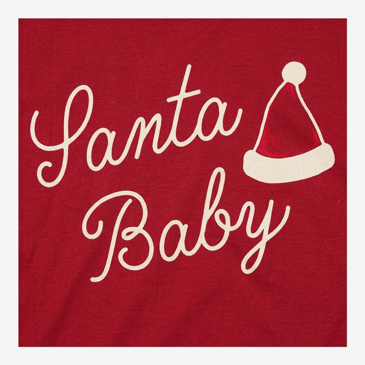 Santa Baby Retro Christmas Script with Santa Hat