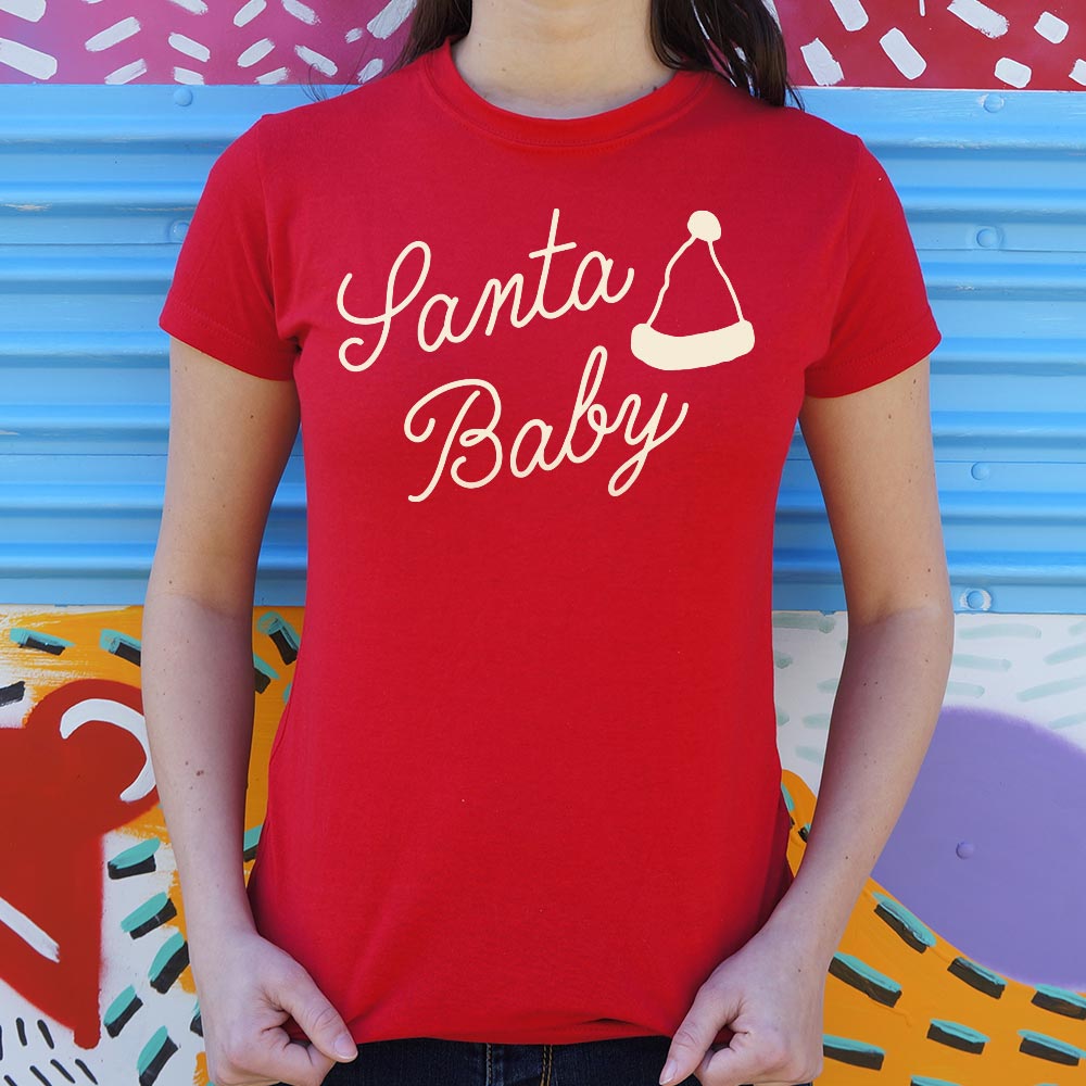Santa Baby Retro Christmas Script with Santa Hat