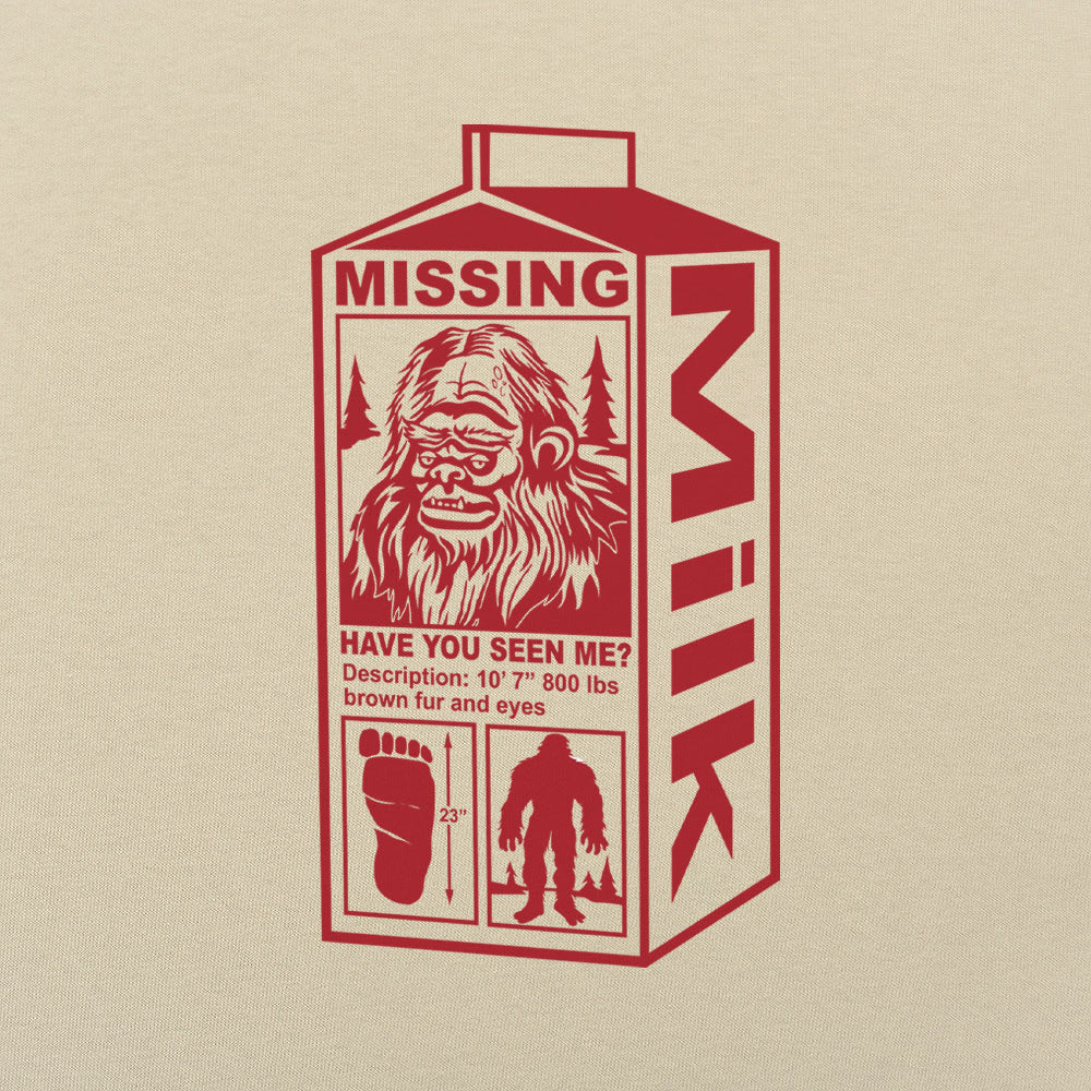 Sasquatch Missing Milk Carton Poster