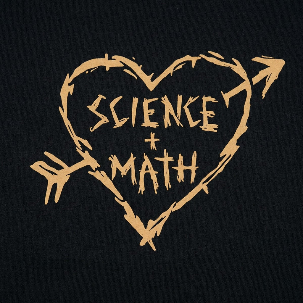 Science Loves Math Carved Heart with Arrow