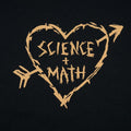 Science Loves Math Carved Heart with Arrow