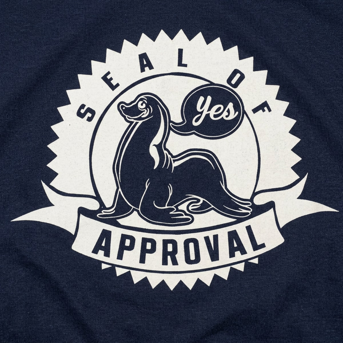 Seal Of Approval Badge with Seal Saying Yes