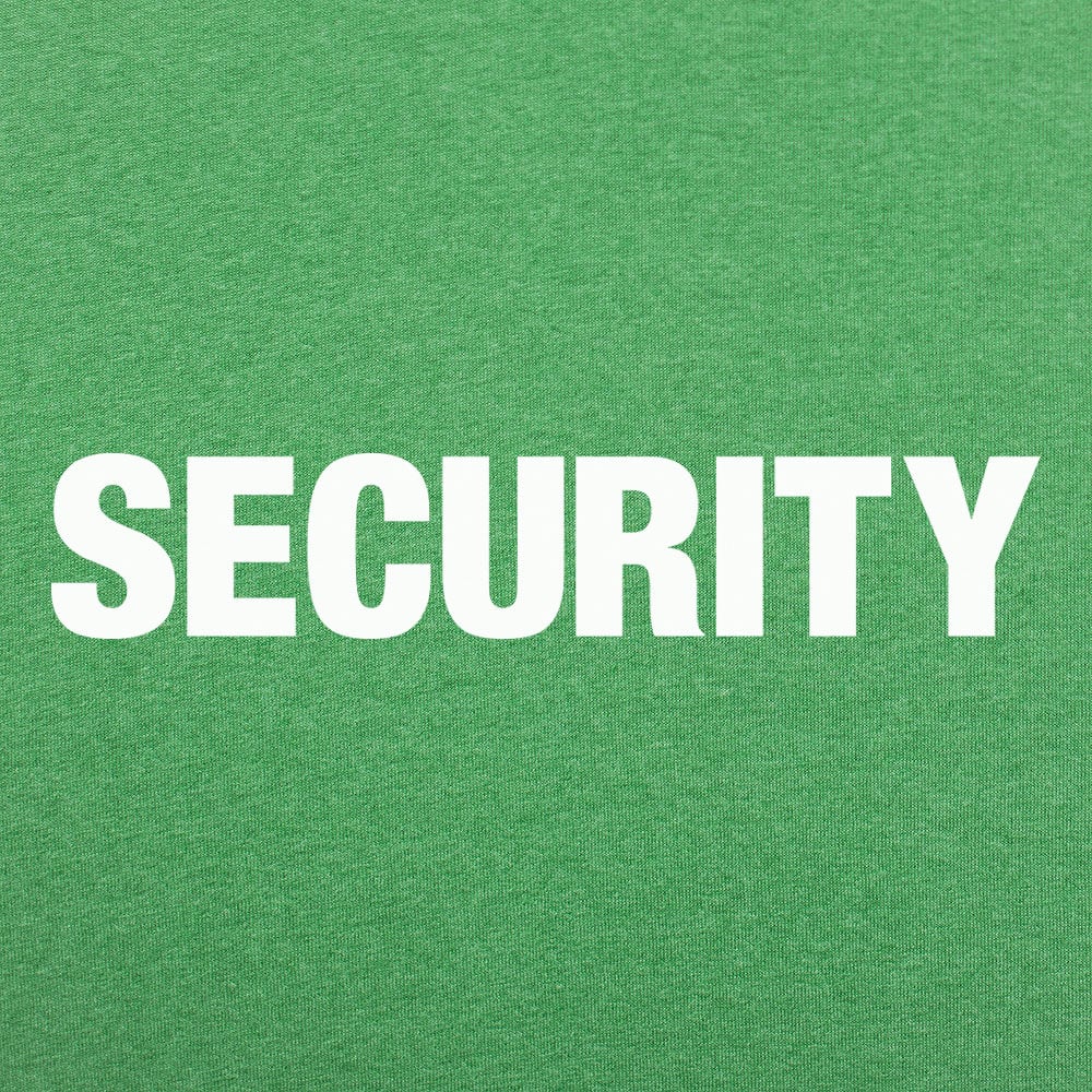 Security Front and Back Print Bouncer Staff Design