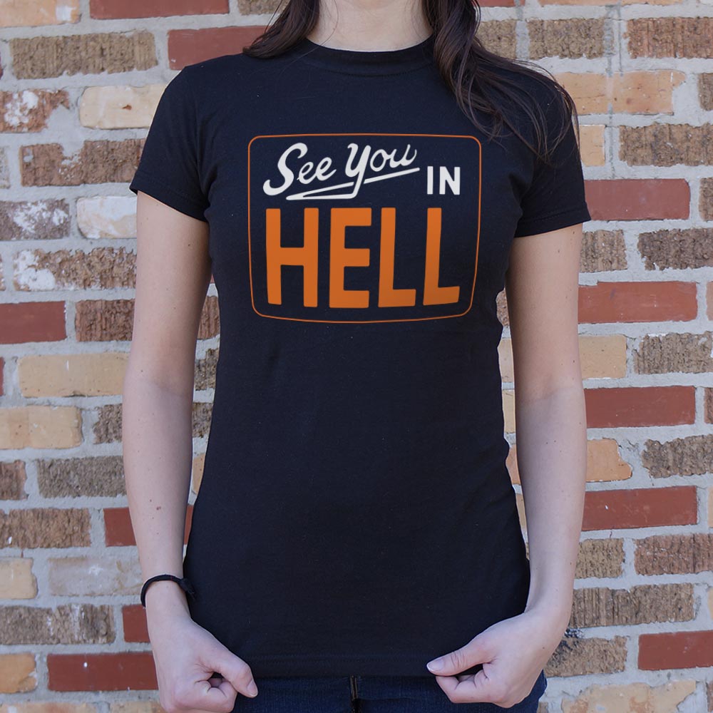 See You in Hell Retro Sign Design