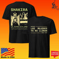 Shakira Las Mujeres Ya No Lloran World Tour Grid T-shirt