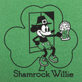 Shamrock Willie Cartoon Mouse Holding a Beer Mug