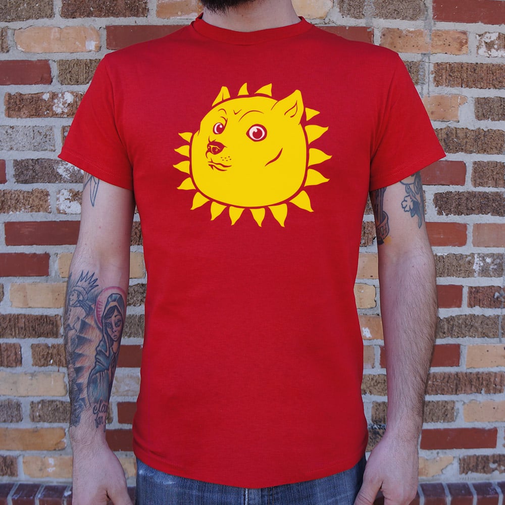 Shining Doge Meme Dog as the Sun