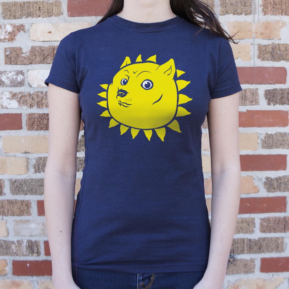 Shining Doge Meme Dog as the Sun