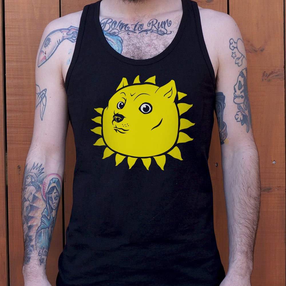 Shining Doge Meme Dog as the Sun