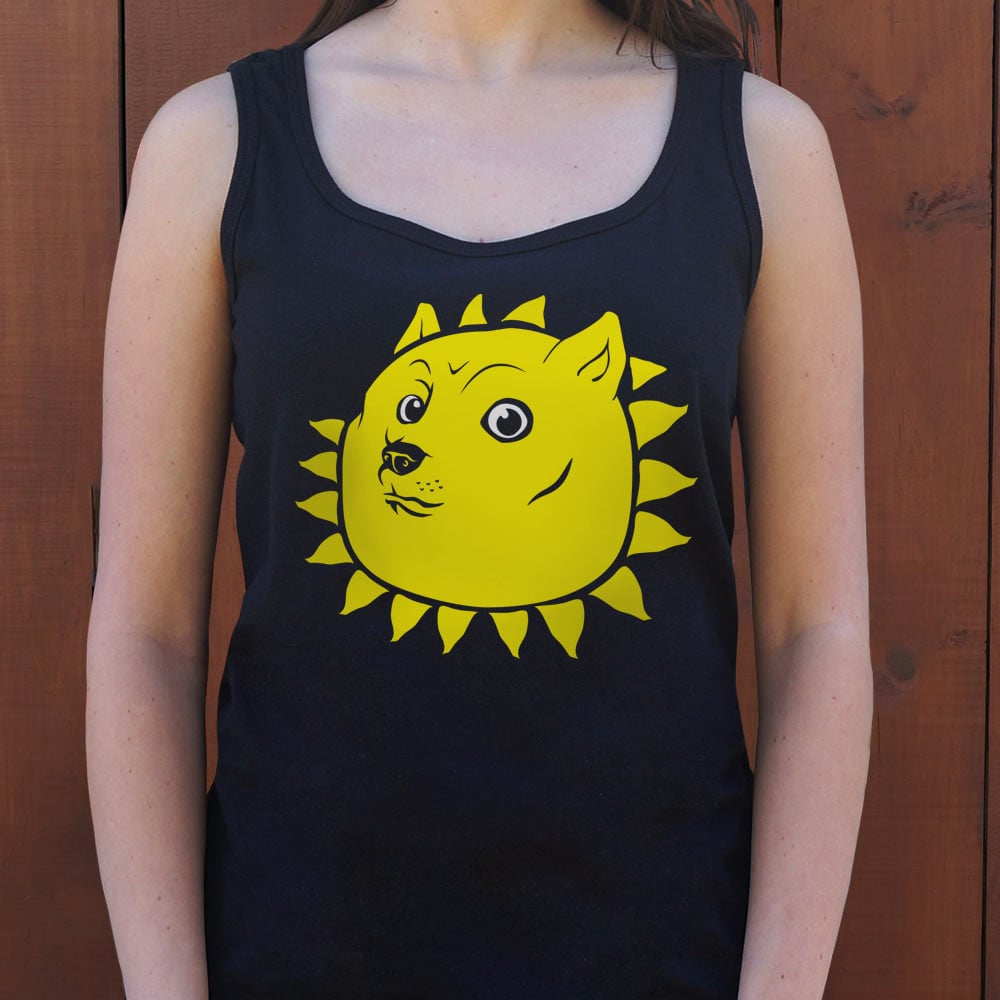 Shining Doge Meme Dog as the Sun