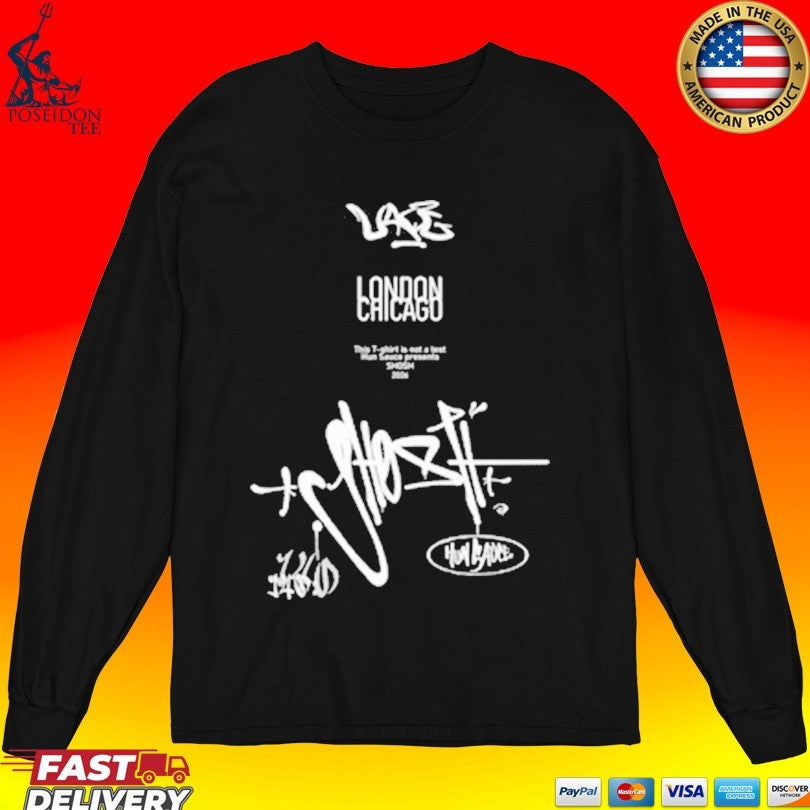 Shosh X Hun Sauce London Chicago T-shirt