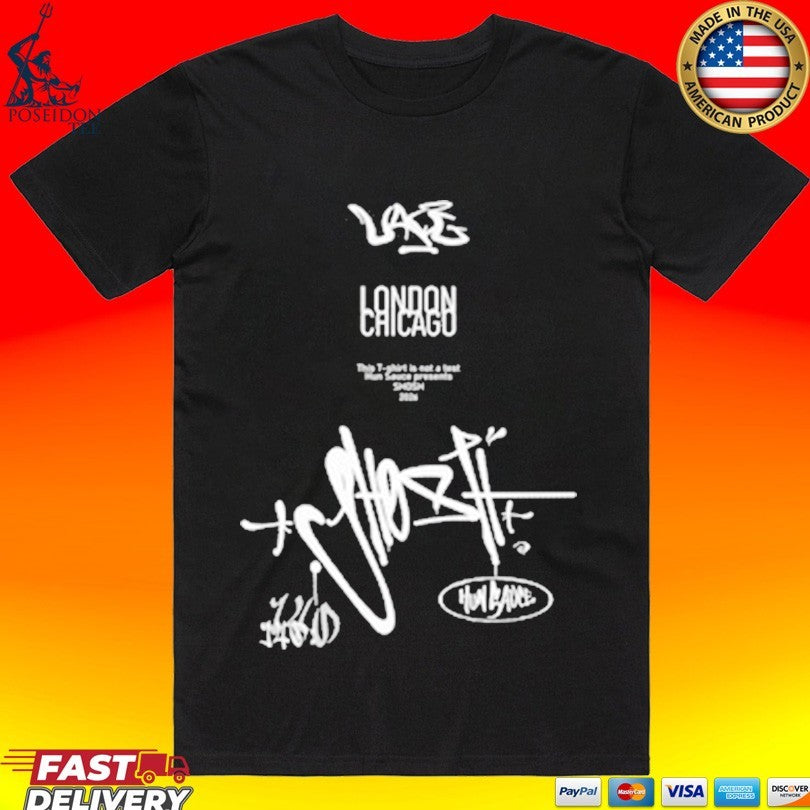 Shosh X Hun Sauce London Chicago T-shirt