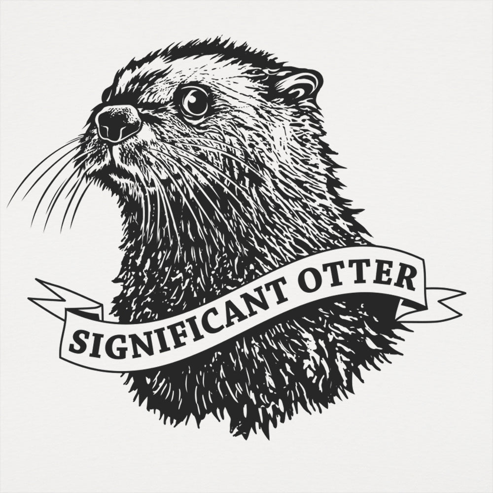 Significant Otter Cute Portrait Pun