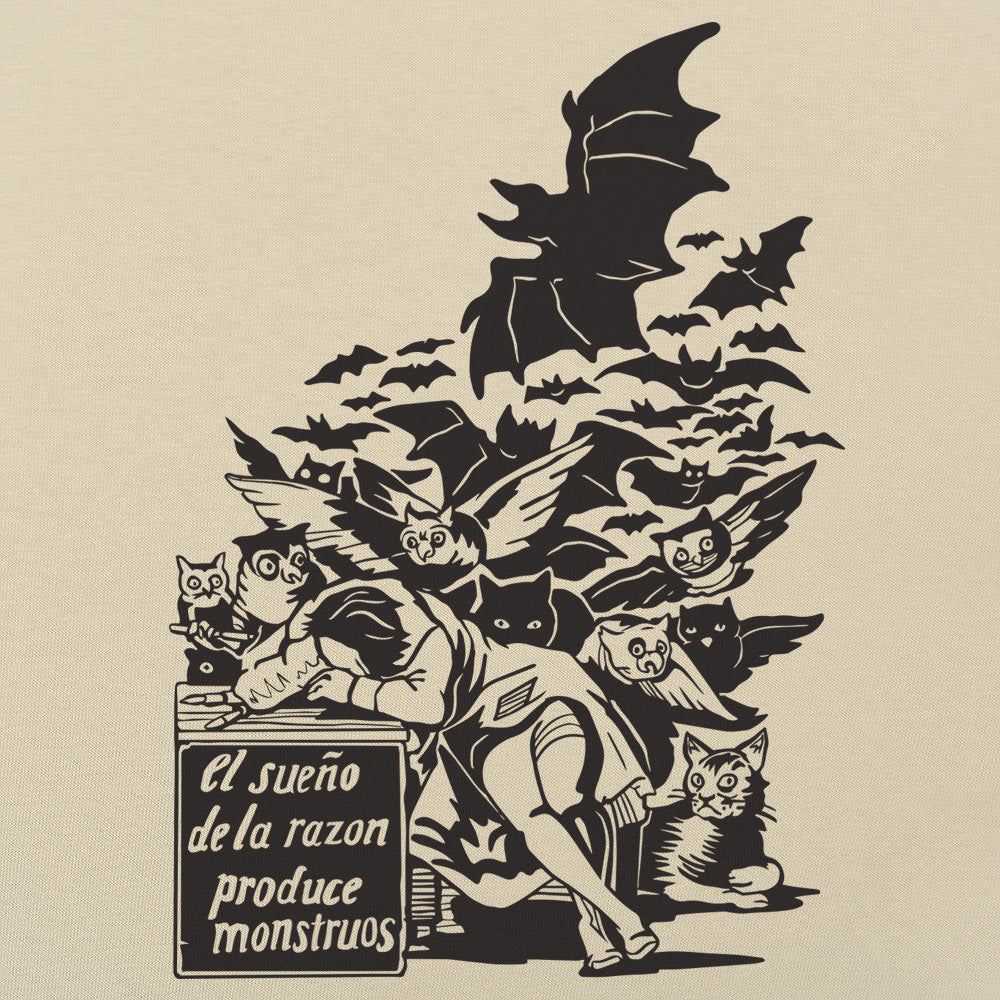 Sleep of Reason Produces Monsters, Goya Art with Owls and Bats