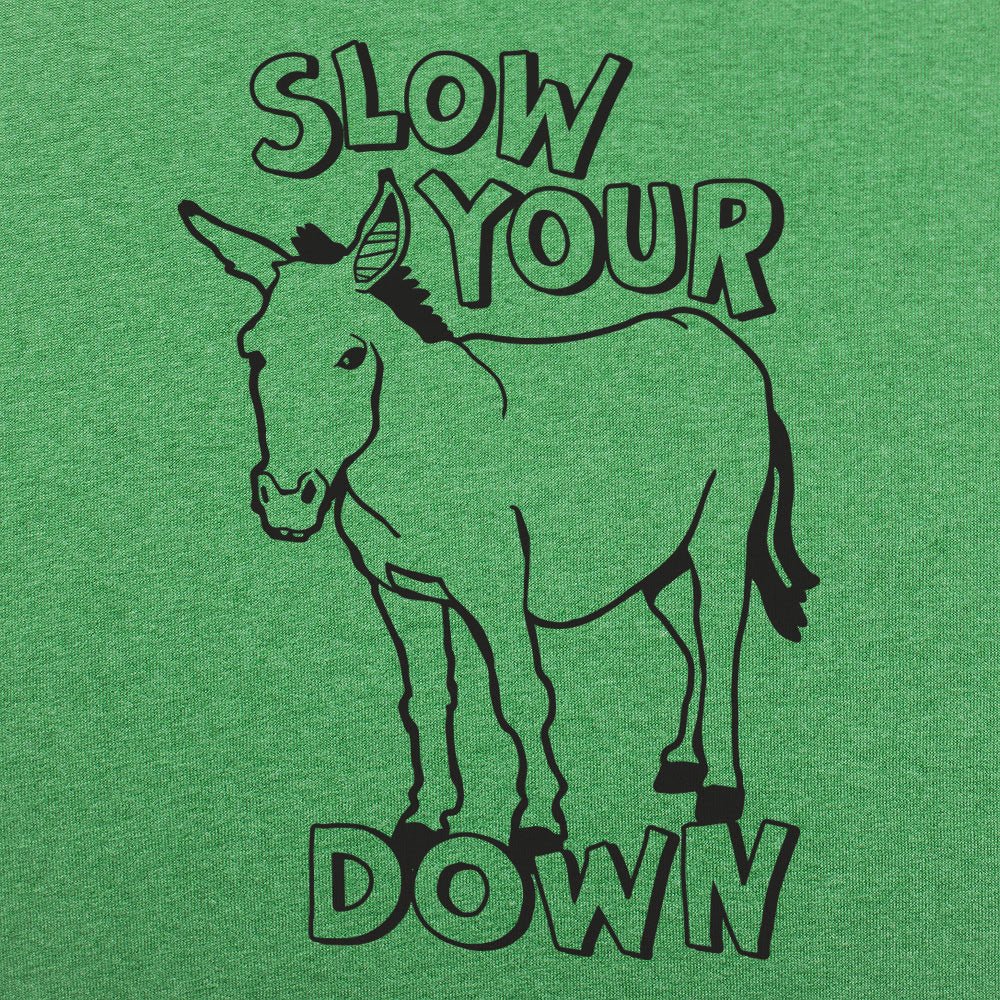 Slow Your Ass Down Donkey Pun Design