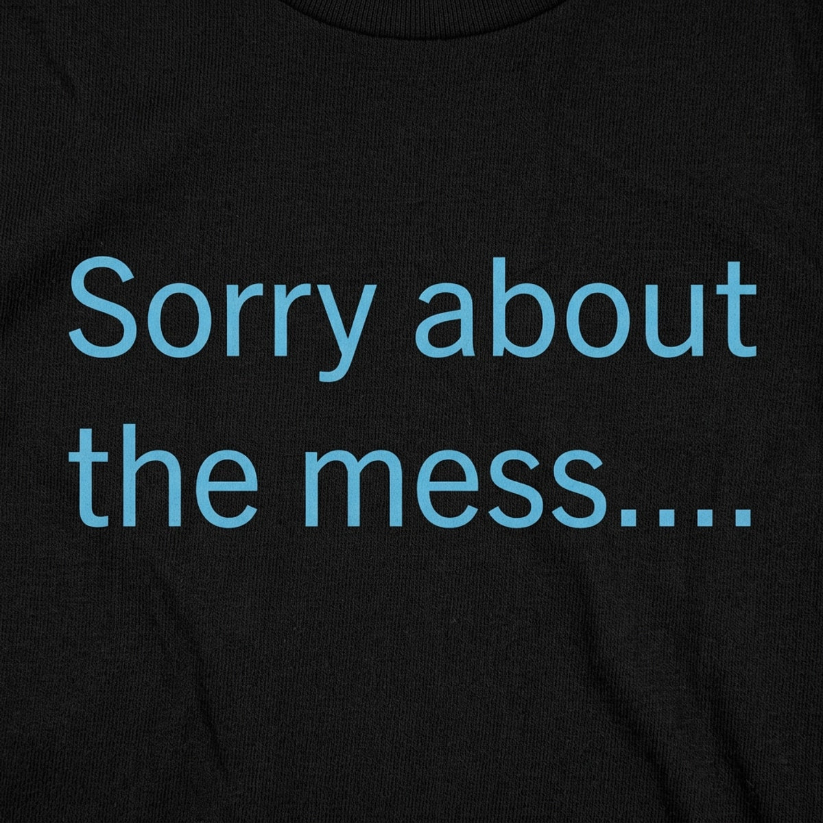Sorry About The Mess Sarcastic Quote
