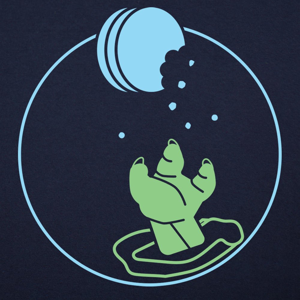 Space Cookie Little Green Alien Reaching for a Cookie