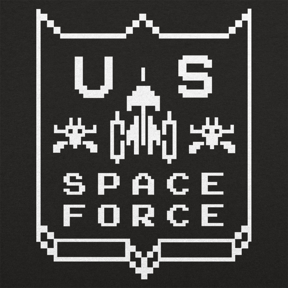 US Space Force Retro 8-Bit  Alien Invaders Graphic