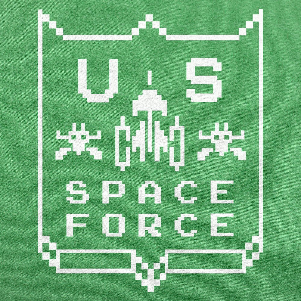 US Space Force Retro 8-Bit  Alien Invaders Graphic