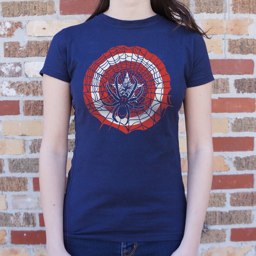 Spider And Star Comic Book Superhero Mashup