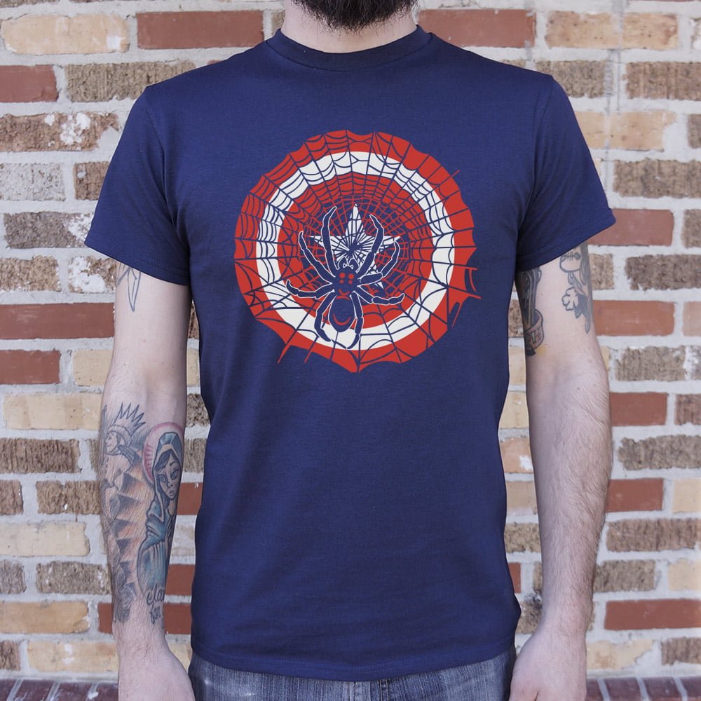 Spider And Star Comic Book Superhero Mashup