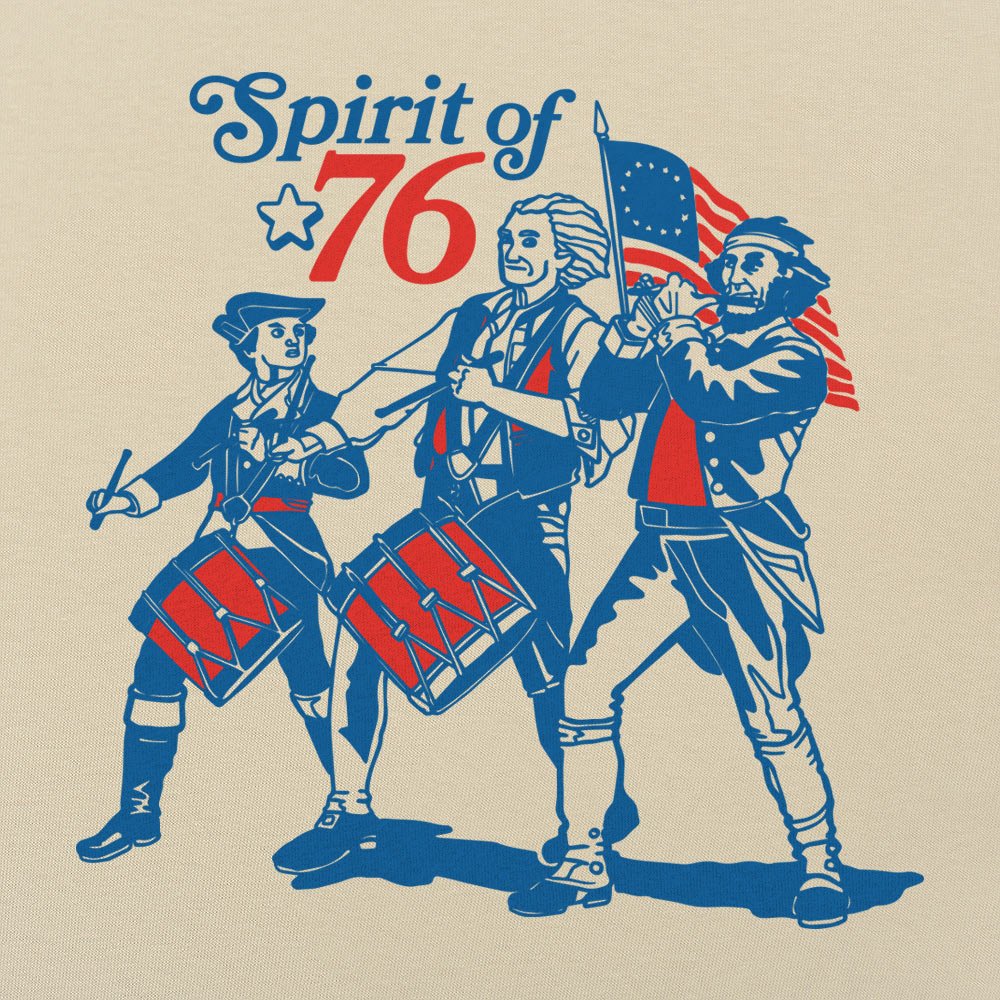 Spirit of '76 Revolutionary War Drummers and Flag Bearer