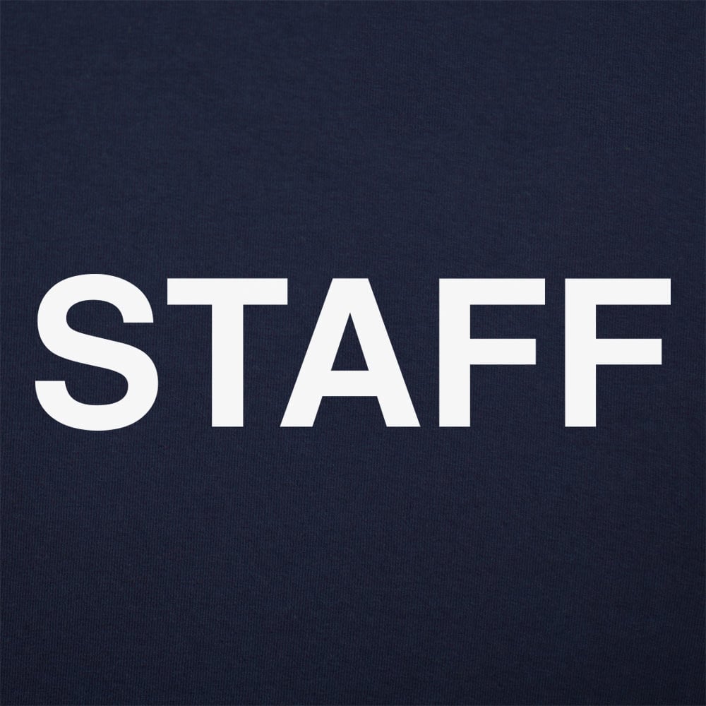 Staff Front and Back Print Event Security Crew Design