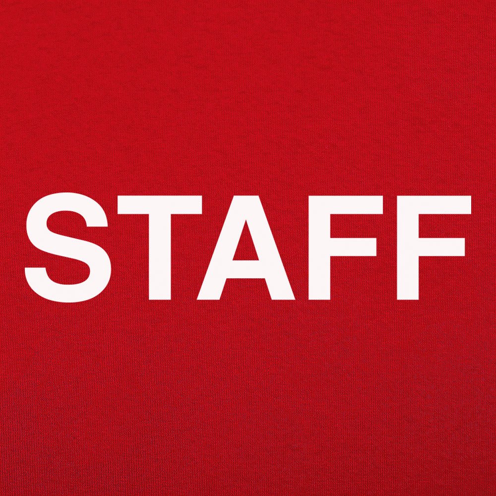 Staff Bold Print for Security and Event Crews