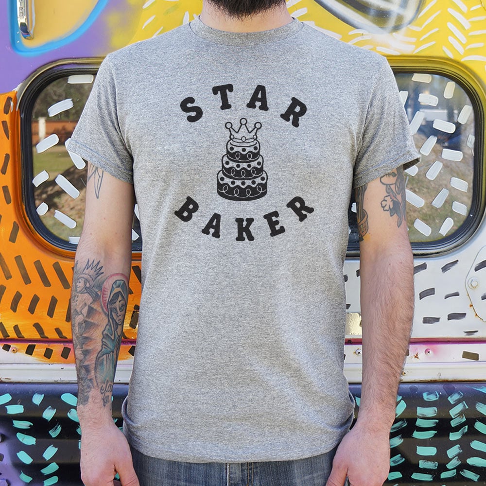 Star Baker Crowned Cake Baking Graphic