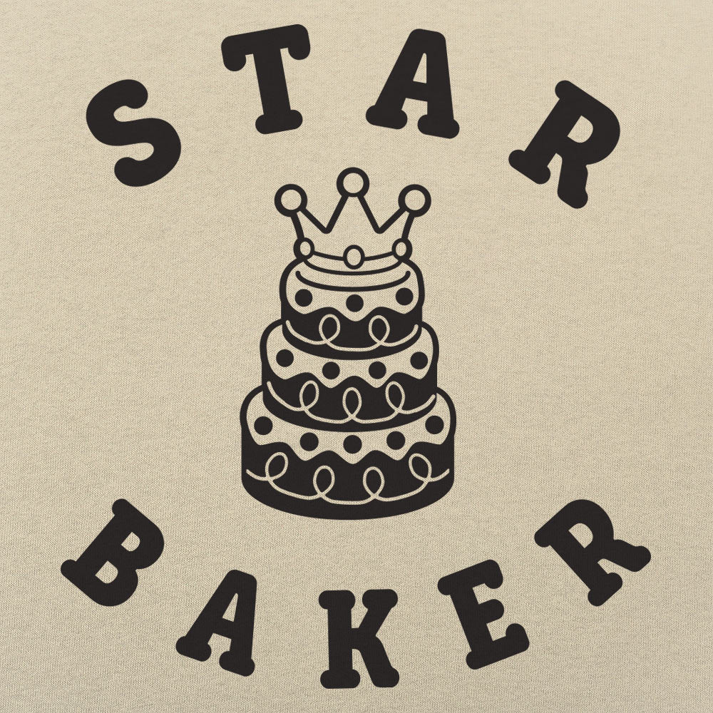 Star Baker Crowned Cake Baking Graphic