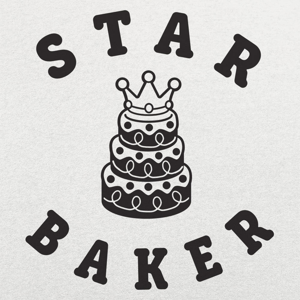 Star Baker Crowned Cake Baking Graphic