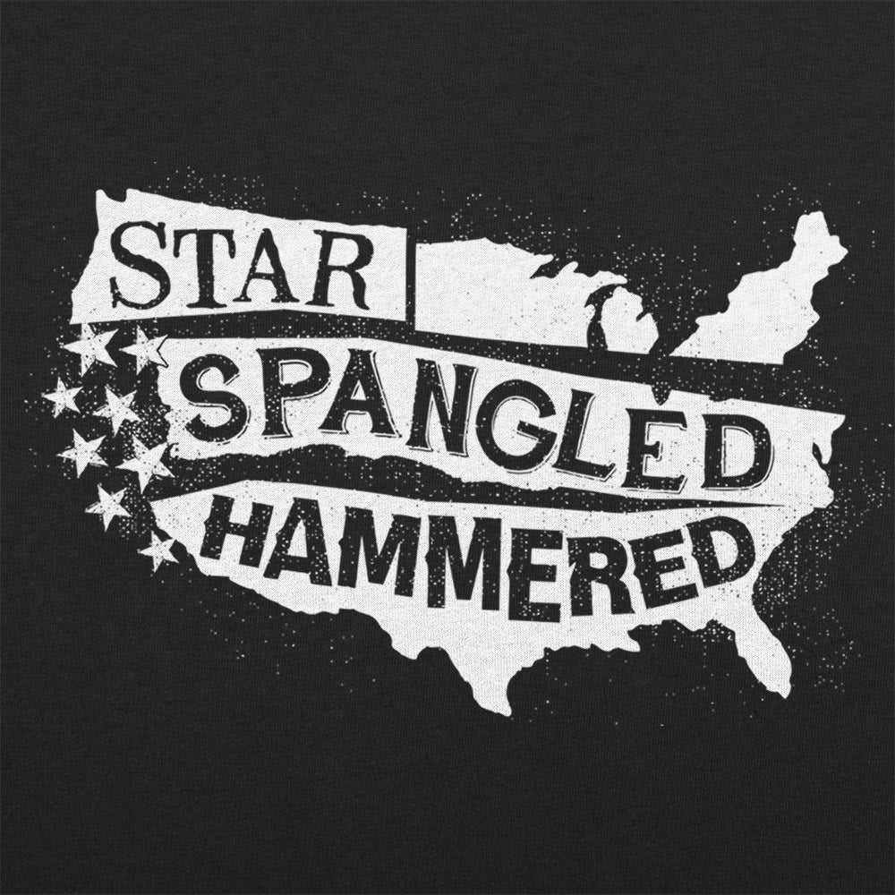 Star-Spangled Hammered USA 4th of July Drinking Design