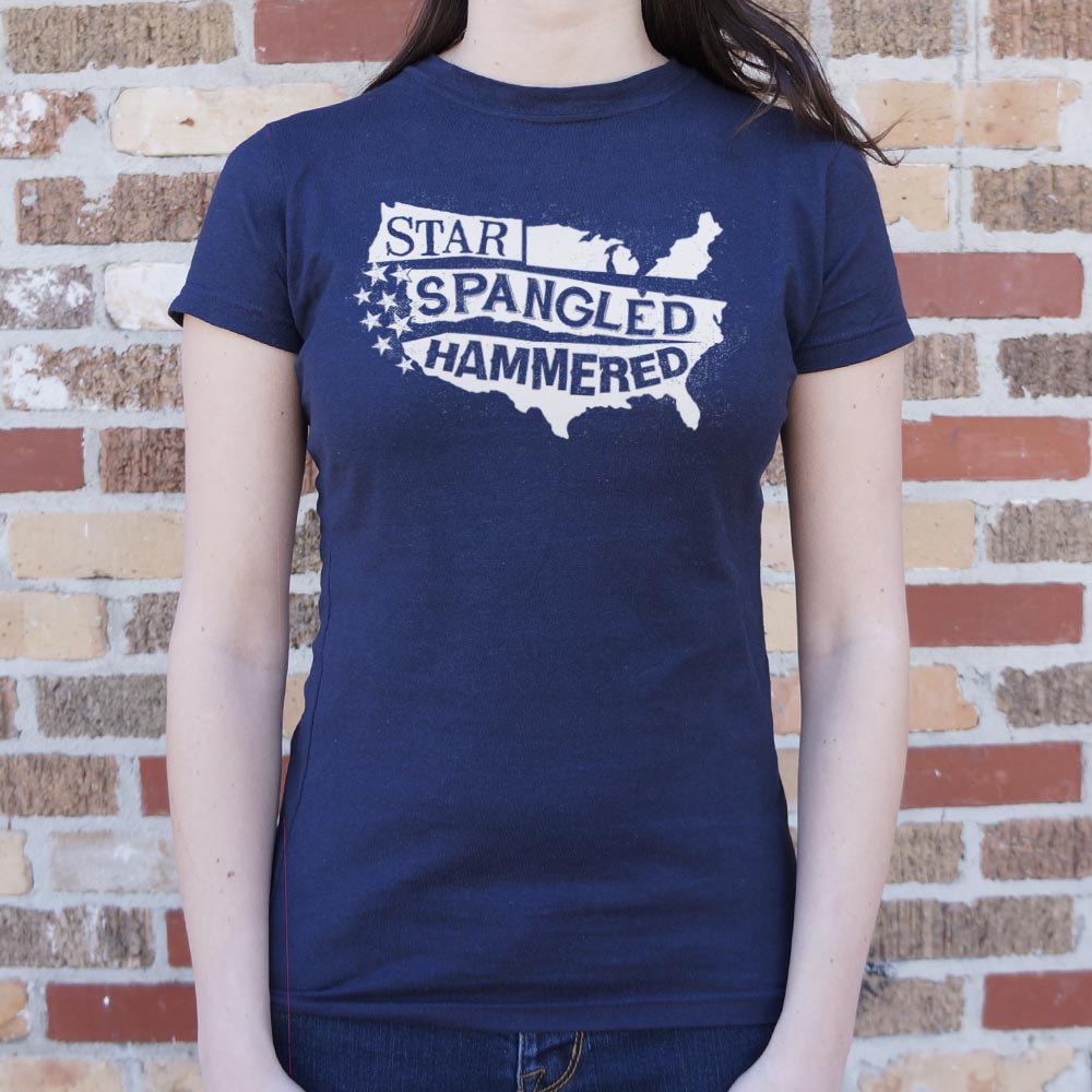Star-Spangled Hammered USA 4th of July Drinking Design