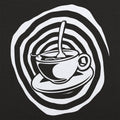 Sunken Place Teacup with Hypnotic Swirl