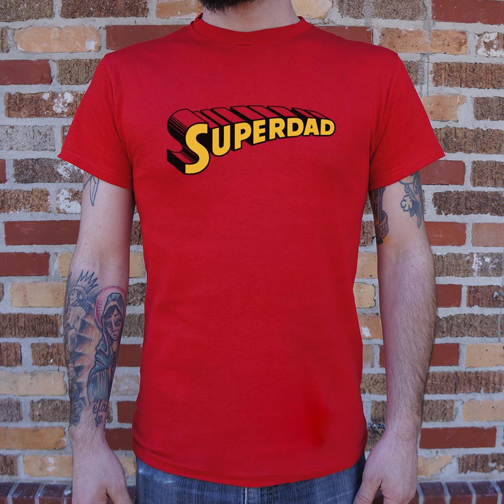 Superdad Comic Book Superhero Logo