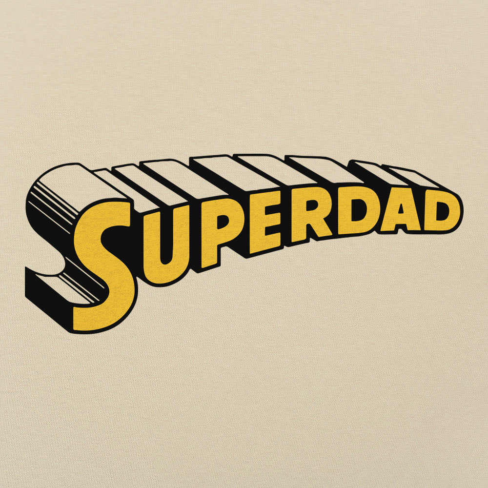 Superdad Comic Book Superhero Logo