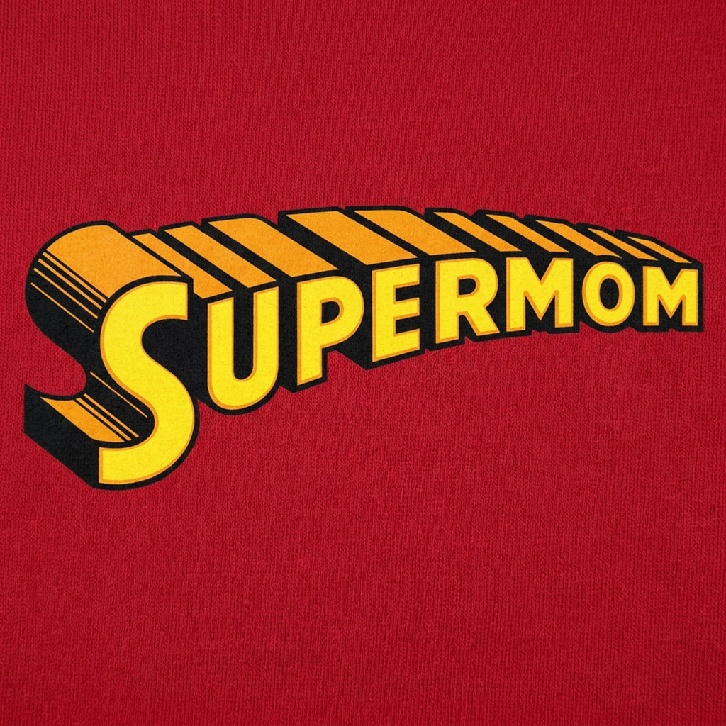 Supermom Comic Book Superhero Logo