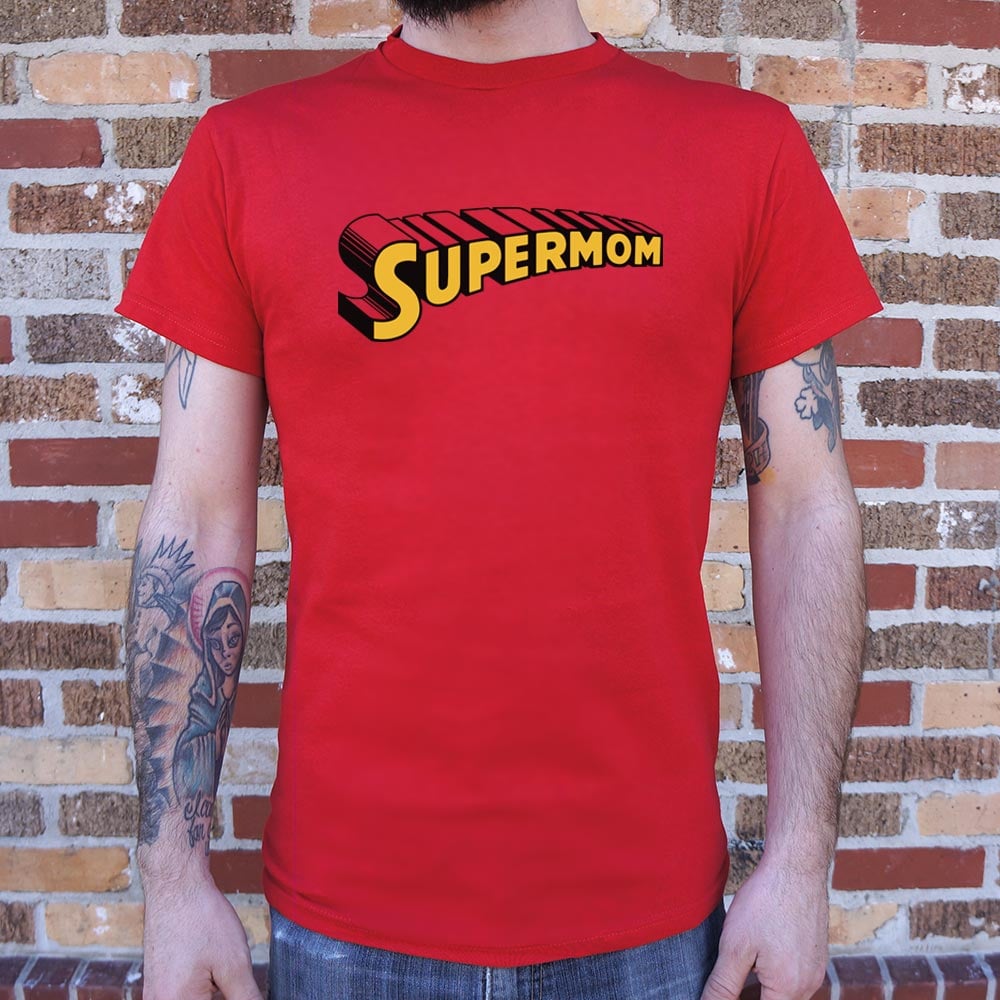 Supermom Comic Book Superhero Logo