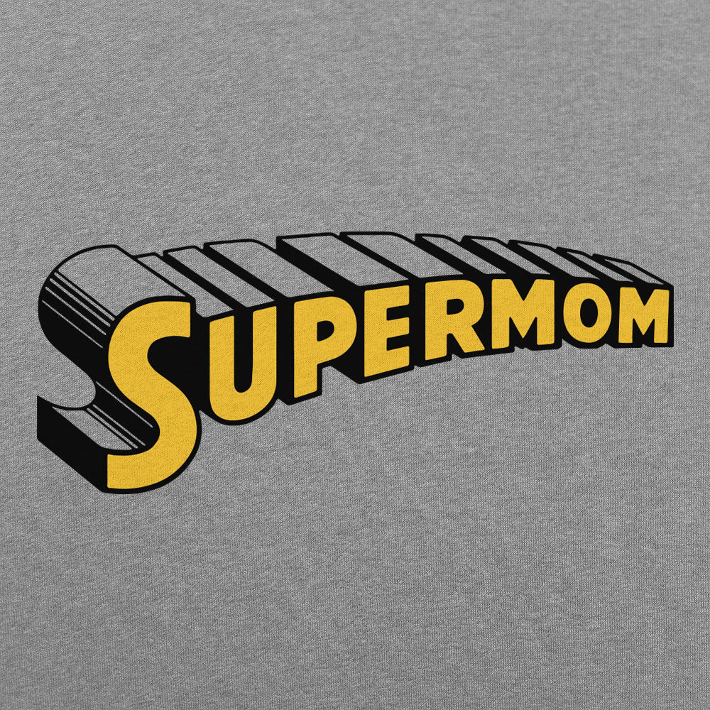 Supermom Comic Book Superhero Logo