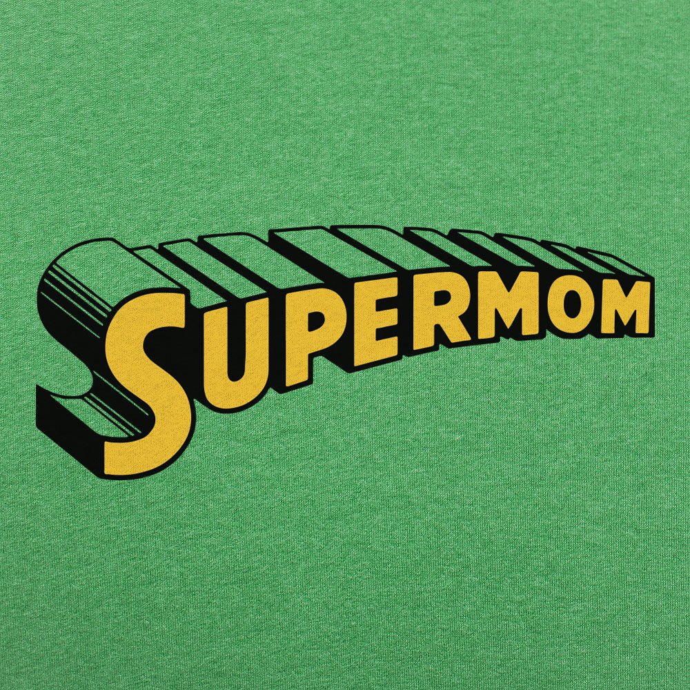 Supermom Comic Book Superhero Logo