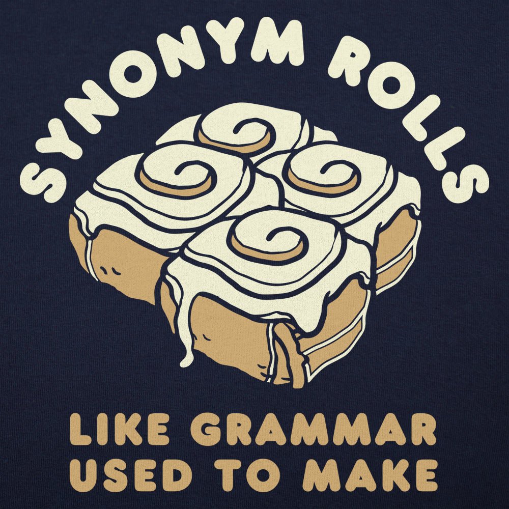 Synonym Rolls Frosted Cinnamon Rolls Grammar Pun