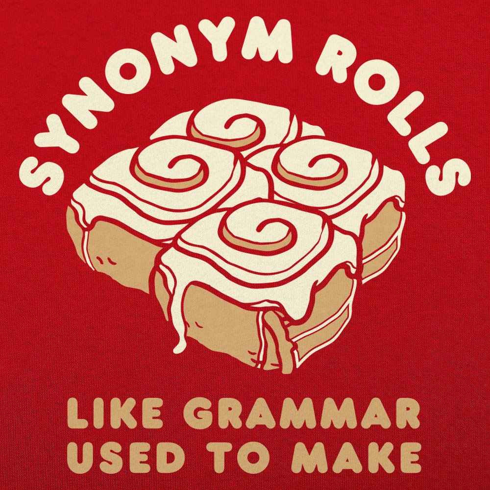 Synonym Rolls Frosted Cinnamon Rolls Grammar Pun