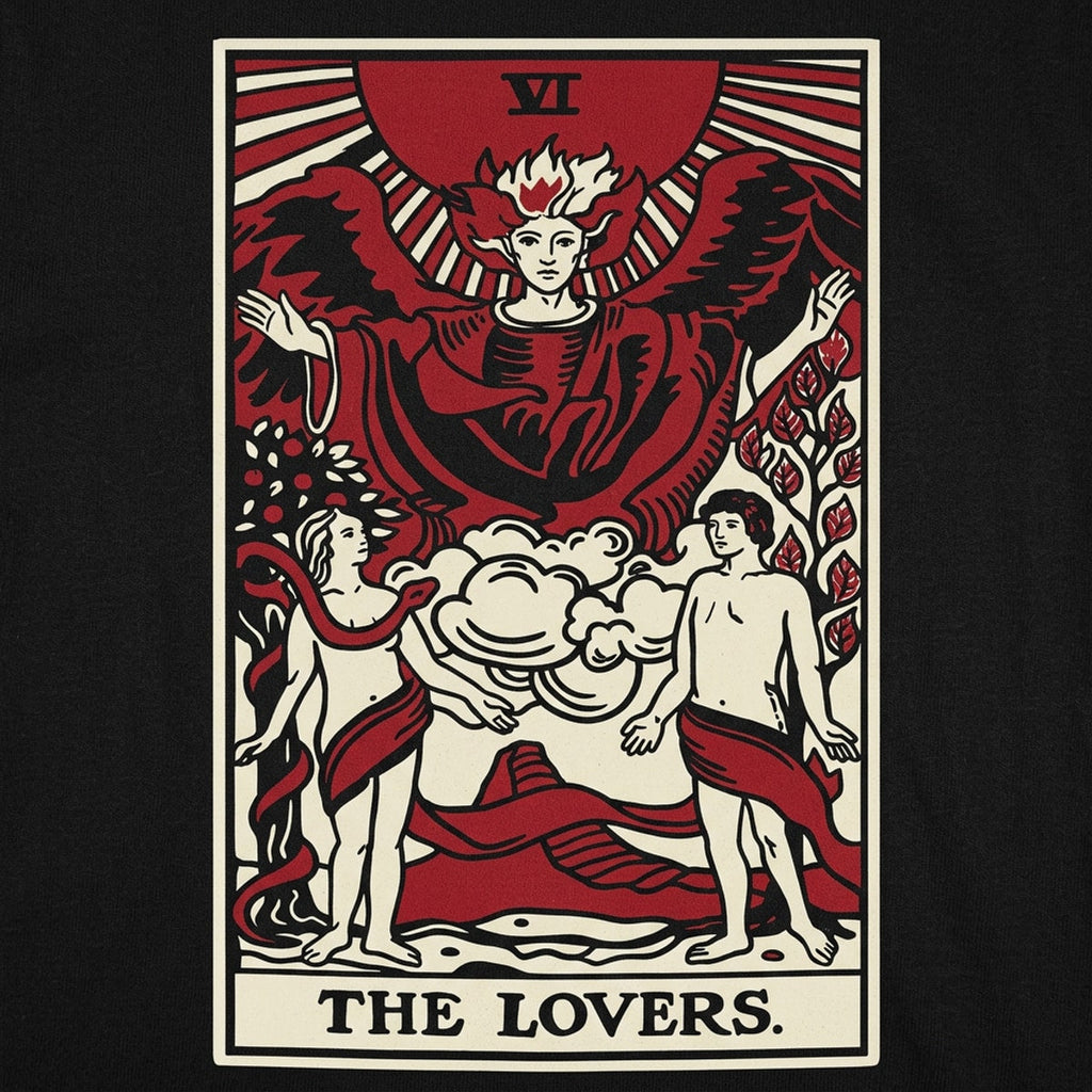 Tarot Lovers Card Graphic